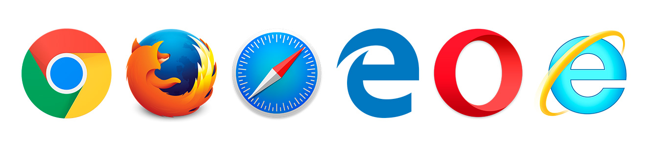 The most popular web browsers