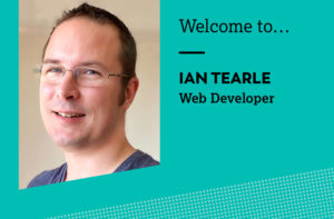 Welcome Ian, our new web developer