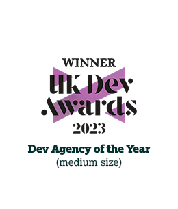 Winner – UK Dev Awards 2023 – Dev Agency of the Year (medium size)
